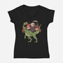 All Mine-Womens-V-Neck-Tee-eduely