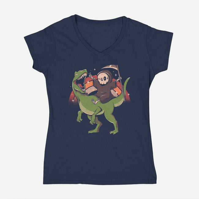 All Mine-Womens-V-Neck-Tee-eduely