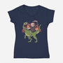 All Mine-Womens-V-Neck-Tee-eduely