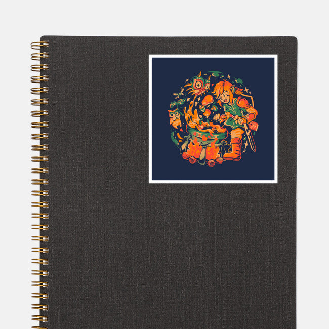 The Legend Of Stew-None-Glossy-Sticker-eduely
