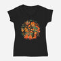 The Legend Of Stew-Womens-V-Neck-Tee-eduely