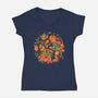The Legend Of Stew-Womens-V-Neck-Tee-eduely