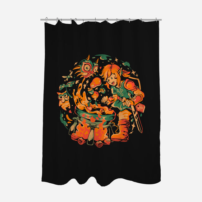 The Legend Of Stew-None-Polyester-Shower Curtain-eduely