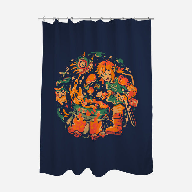 The Legend Of Stew-None-Polyester-Shower Curtain-eduely
