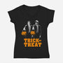 Spooky Fiction-Womens-V-Neck-Tee-Arigatees