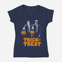 Spooky Fiction-Womens-V-Neck-Tee-Arigatees