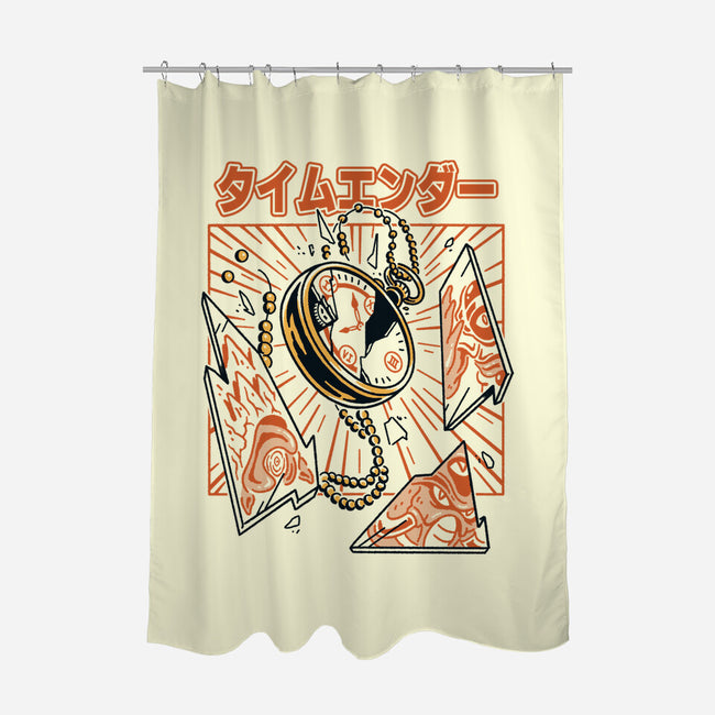 Time Ender-None-Polyester-Shower Curtain-Henrique Torres