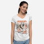 Time Ender-Womens-V-Neck-Tee-Henrique Torres