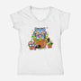 Derpy And Sussie-Womens-V-Neck-Tee-fujiwara08