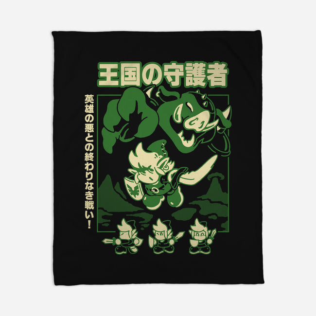 Guardian Of The Kingdom-None-Fleece-Blanket-Henrique Torres