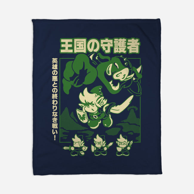 Guardian Of The Kingdom-None-Fleece-Blanket-Henrique Torres