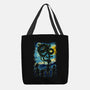 Dragon In Strry Night-None-Basic Tote-Bag-fanfabio