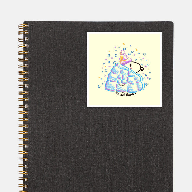 Winter Dog-None-Glossy-Sticker-nickzzarto