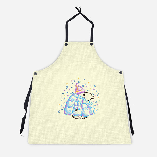 Winter Dog-Unisex-Kitchen-Apron-nickzzarto
