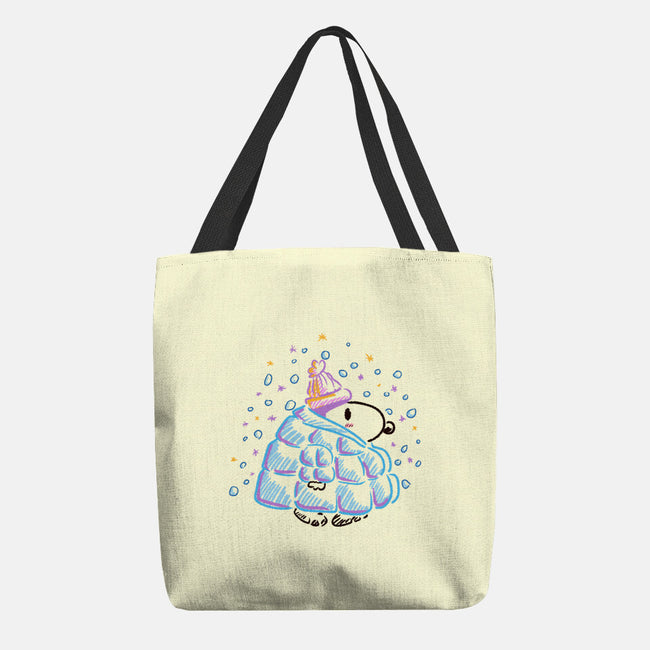 Winter Dog-None-Basic Tote-Bag-nickzzarto