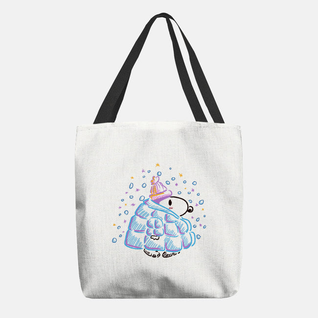 Winter Dog-None-Basic Tote-Bag-nickzzarto