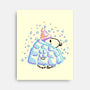 Winter Dog-None-Stretched-Canvas-nickzzarto