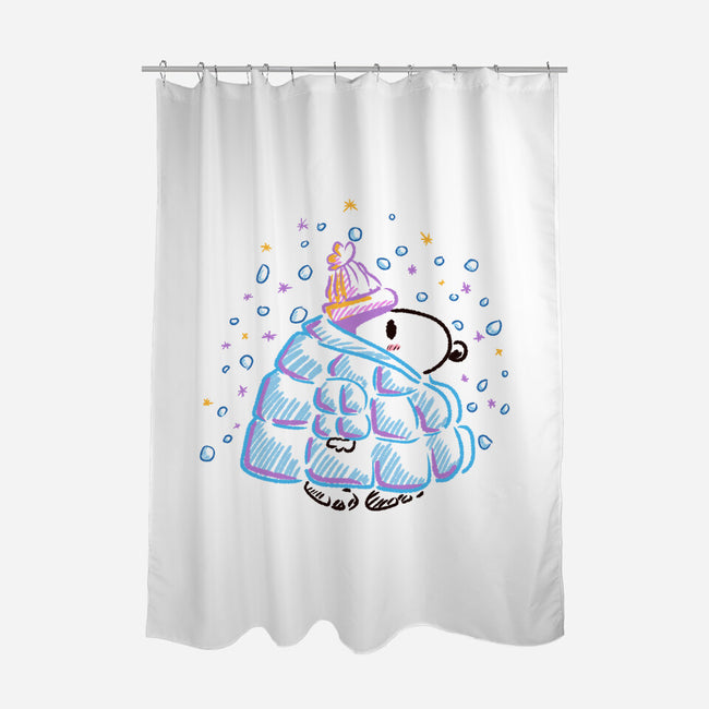 Winter Dog-None-Polyester-Shower Curtain-nickzzarto