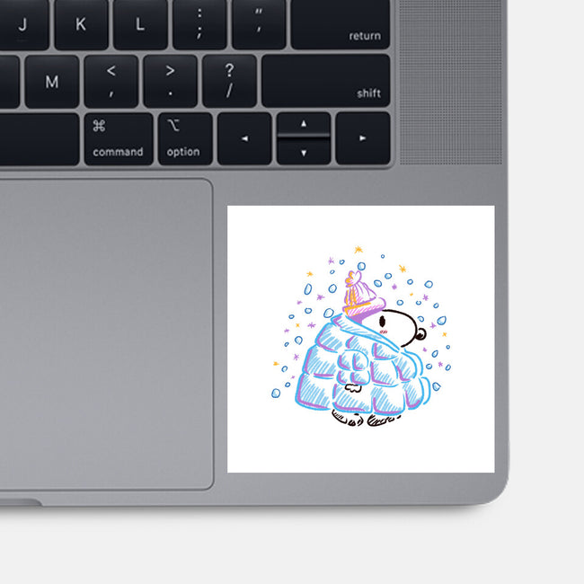 Winter Dog-None-Glossy-Sticker-nickzzarto