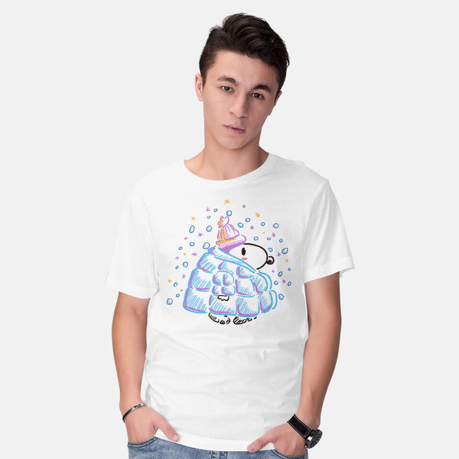 Winter Dog-Mens-Basic-Tee-nickzzarto