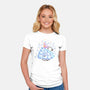Winter Dog-Womens-Fitted-Tee-nickzzarto