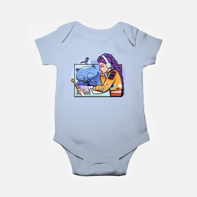K-pop Mix-Baby-Basic-Onesie-Vanadium