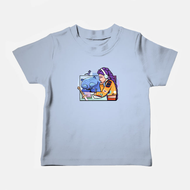 K-pop Mix-Baby-Basic-Tee-Vanadium