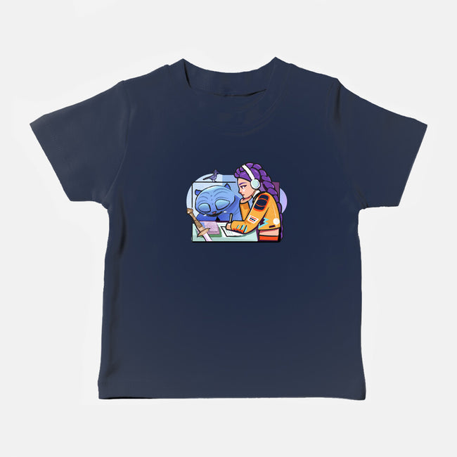 K-pop Mix-Baby-Basic-Tee-Vanadium