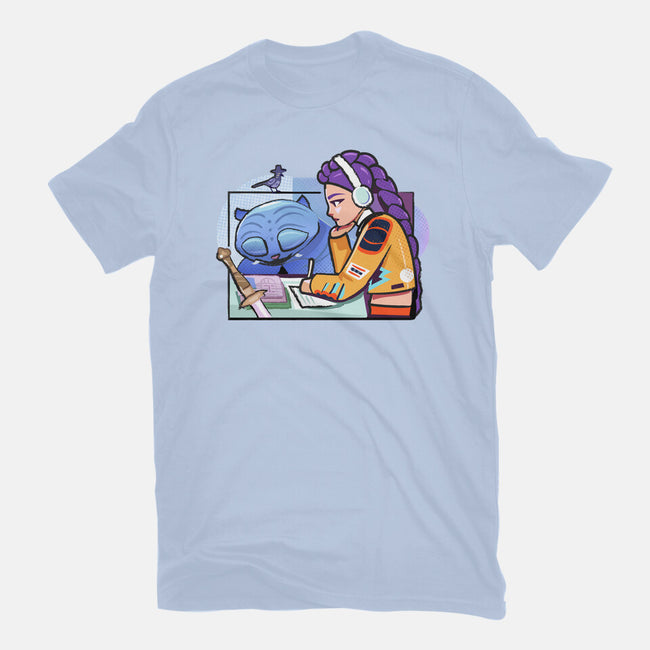 K-pop Mix-Mens-Basic-Tee-Vanadium