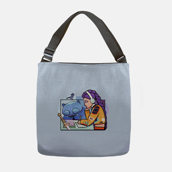 K-pop Mix-None-Adjustable Tote-Bag-Vanadium