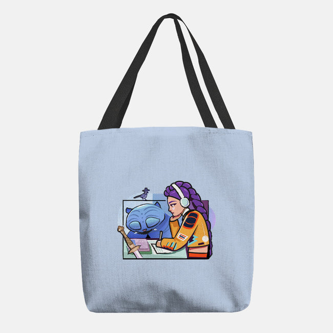 K-pop Mix-None-Basic Tote-Bag-Vanadium