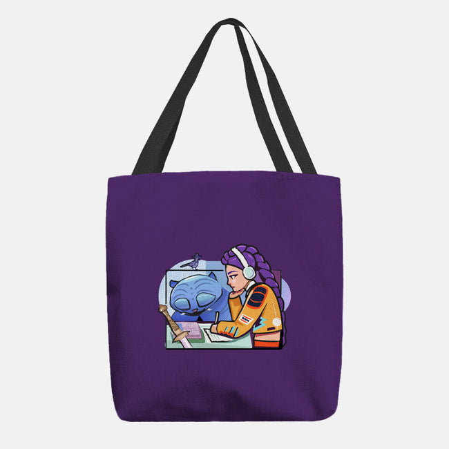 K-pop Mix-None-Basic Tote-Bag-Vanadium