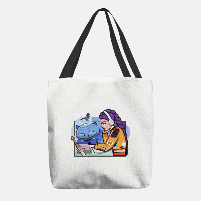 K-pop Mix-None-Basic Tote-Bag-Vanadium