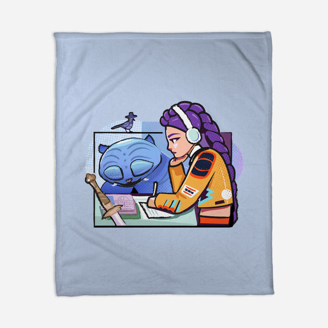 K-pop Mix-None-Fleece-Blanket-Vanadium
