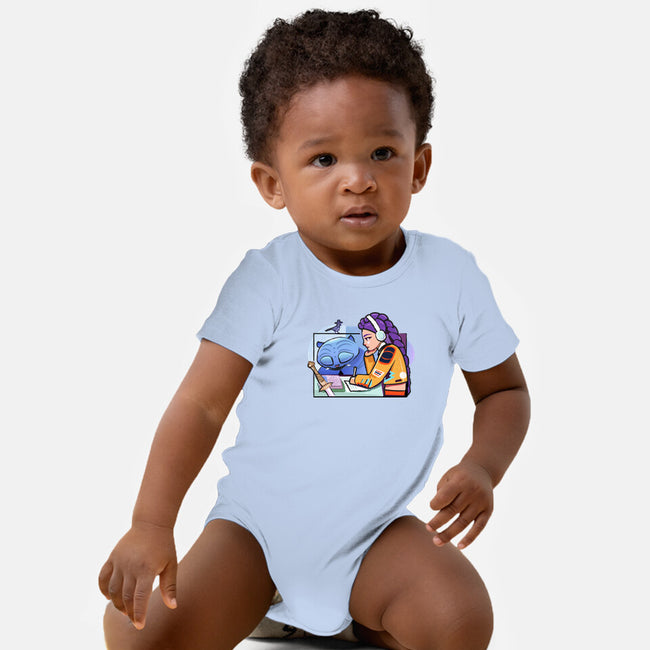 K-pop Mix-Baby-Basic-Onesie-Vanadium