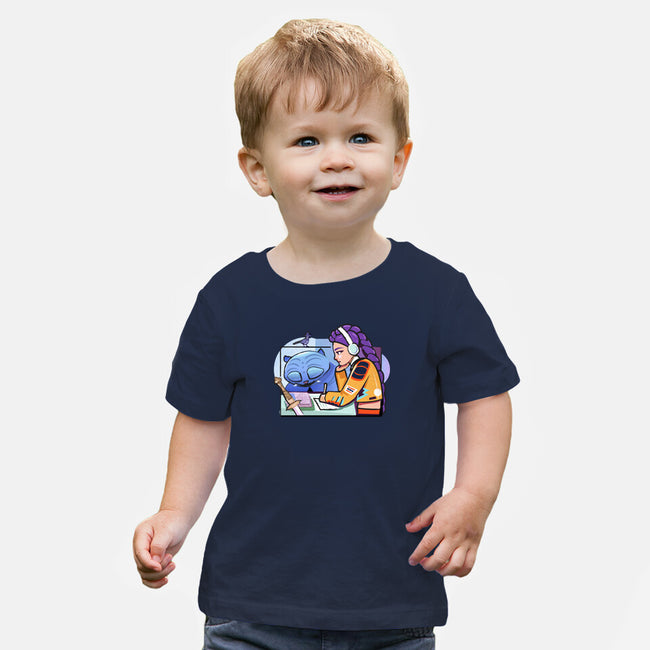 K-pop Mix-Baby-Basic-Tee-Vanadium