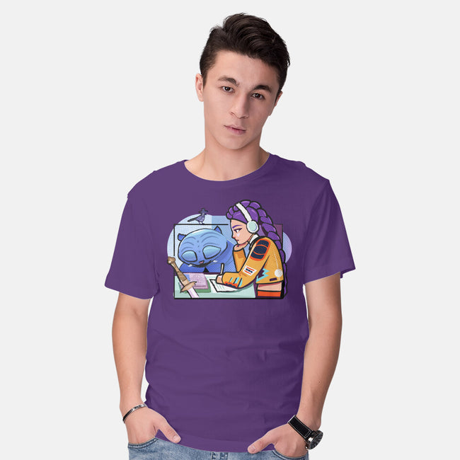 K-pop Mix-Mens-Basic-Tee-Vanadium