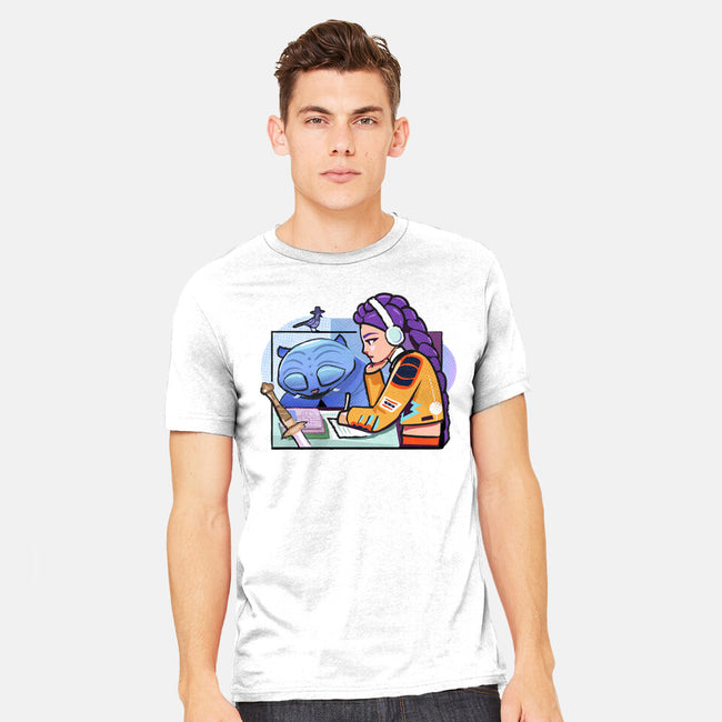 K-pop Mix-Mens-Heavyweight-Tee-Vanadium