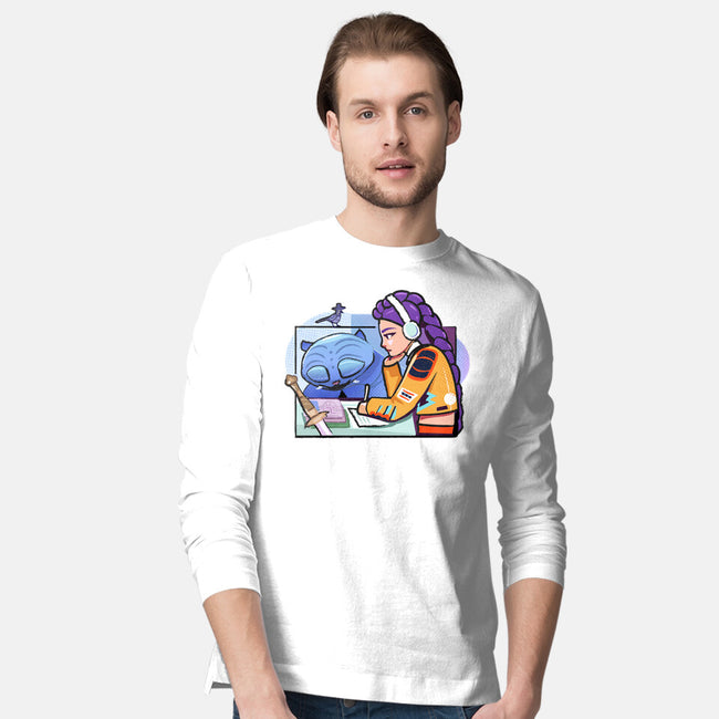 K-pop Mix-Mens-Long Sleeved-Tee-Vanadium
