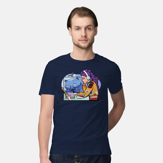 K-pop Mix-Mens-Premium-Tee-Vanadium
