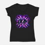 Three Hunters-Womens-V-Neck-Tee-rmatix