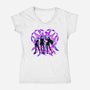 Three Hunters-Womens-V-Neck-Tee-rmatix