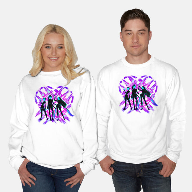 Three Hunters-Unisex-Crew Neck-Sweatshirt-rmatix