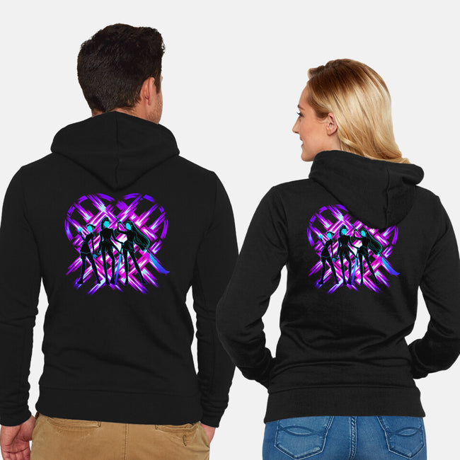 Three Hunters-Unisex-Zip-Up-Sweatshirt-rmatix