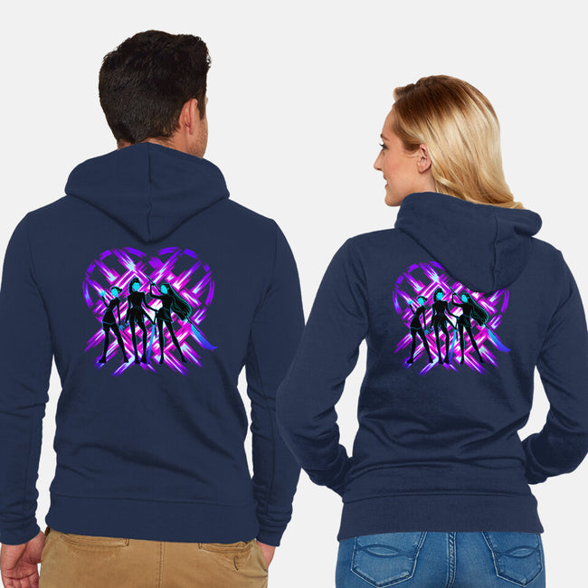 Three Hunters-Unisex-Zip-Up-Sweatshirt-rmatix