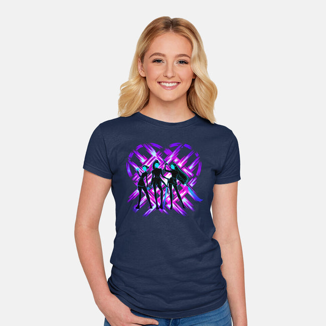 Three Hunters-Womens-Fitted-Tee-rmatix