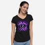 Three Hunters-Womens-V-Neck-Tee-rmatix