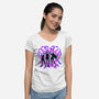 Three Hunters-Womens-V-Neck-Tee-rmatix