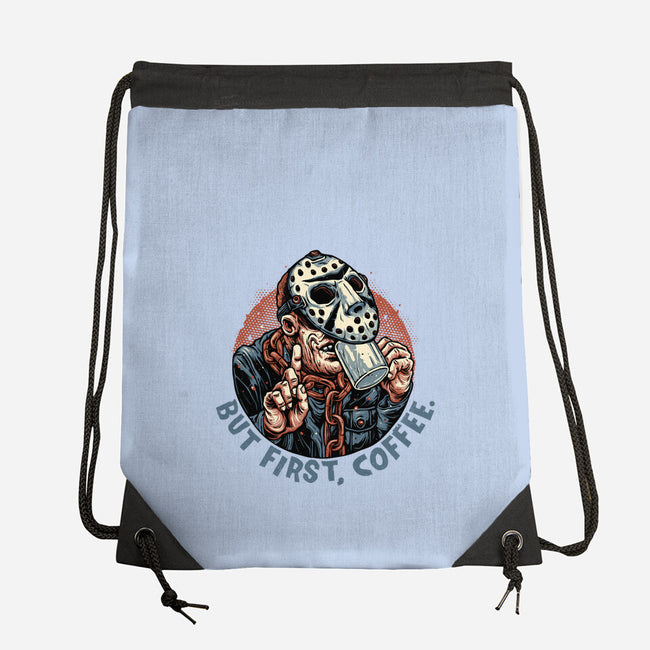 Camp Coffee-None-Drawstring-Bag-glitchygorilla