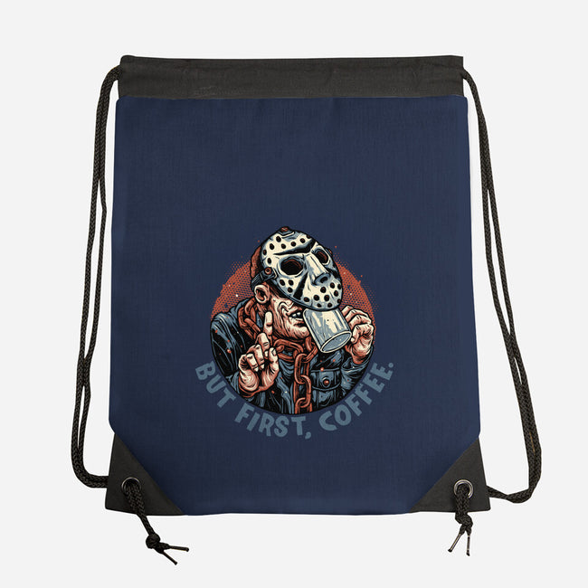 Camp Coffee-None-Drawstring-Bag-glitchygorilla